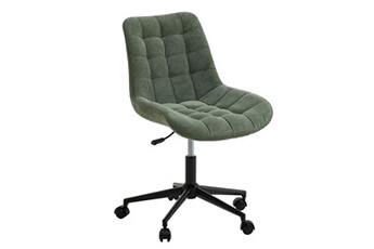 fauteuil de bureau idimex chaise de bureau vasilo en velours côtelé vert sauge