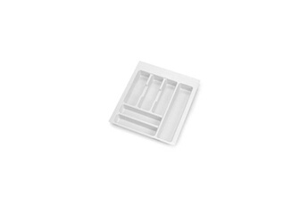 ustensile de cuisine emuca range-couvert optima vertex/concept 500mm (panneau 16mm), module 450 mm, plastique blanc