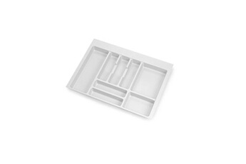 ustensile de cuisine emuca range-couvert optima vertex/concept 500mm (panneau 16mm), module 700 mm, plastique blanc