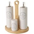Set Sel & Poivre Père Noël Excelsa – 2 Pièces Céramique Peinte Main Rouge Noël