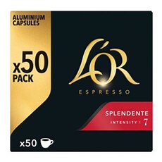 Café Capsules Splendente Compatibles Nespresso Intensité 7 'or La Boîte De 50 Capsules - vue 2