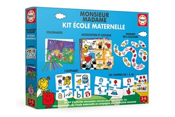 autre jeux éducatifs et électroniques educa kit jeu éducatif école maternelle monsieur madame