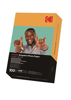 Snapshot Photo Paper - Papiers Photo Instantanes, Finition Brillante, Pack de 100 Feuilles de Papier Photo, Format 102 x 152mm, 180 gsm, Compatible