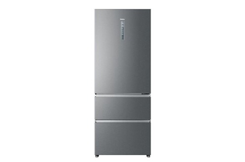 Refrigerateur congelateur en bas Haier Réfrigérateur frigo combiné inox  431l froid ventilé total no frost