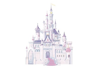 Stickers Château Belle au bois Dormant Princesse Disney 83x107cm