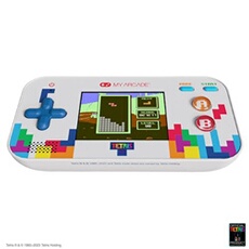 Console rétrogaming Gamer V Classic Portable Tetris Blanc et Bleu