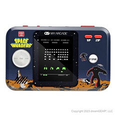 Console rétrogaming Pocket Player PRO Space Invaders Noir et Orange