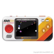 Console rétrogaming Just For Games Console rétrogaming Nano Player PRO Atari 50th Anniversary 100 jeux en 1 Noir et Orange