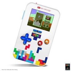 Console rétrogaming Go Gamer Classic Portable Tetris Blanc et Bleu