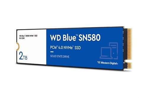 Disque dur interne Western Digital WD Blue SN580 - SSD - 2 To - interne -  M.2 2280 - PCIe 4.0 x4 (NVMe)