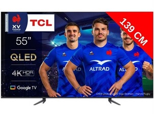 TV QLED 4K 139 cm TV 4K QLED 55C649 Google TV