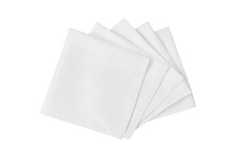 serviette de table vidaxl serviettes de table 50 pcs blanc 50x50 cm