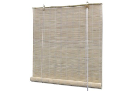 Accessoires de rideaux et store vidaXL Stores à rouleau Bambou naturel 4 pcs 120x160 cm
