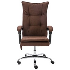 Vidaxl Marron Chaise De Bureau De Massage Tissu