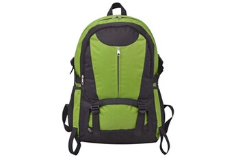 sac de voyage vidaxl sac à dos de randonnée 40 l noir et vert
