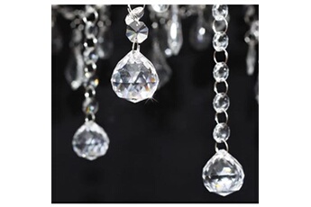 lustre vidaxl chandelier avec 2300 cristaux blanc