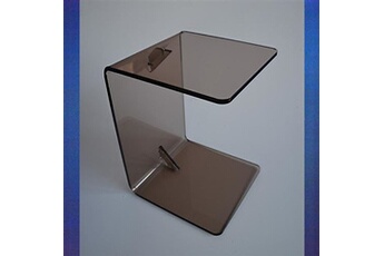 table d'appoint form xl tablette de canapé plexi fumé