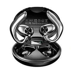 Ecouteurs Kinganda Ecouteurs sans fil Bluetooth YYK-770 Noir avec double canal stéréo, boîtier de chargement HiFi immersif, affichage numérique, basses profondes