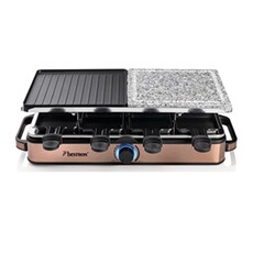 Appareil à raclette 8 personnes 1400w + pierre à griller ARG1200CO