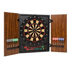 Cible de fléchettes Dartmaster 180 Jeu de fléchettes électronique Embouts souples Bois