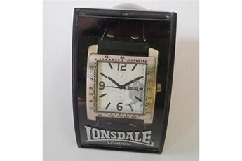 bracelet de montres lonsdale montre tachymètre vintage neuve noir pour homme