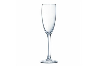 verrerie arcoroc coupe de champagne vina transparent verre 6 unités (19 cl)