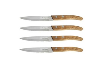 couteau amefa ensemble de couteaux 497511nt01pk4 marron métal 4 pièces 21,5 cm (4 unités)