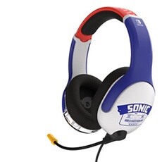 Casque filaire NSW Realmz AirlitePlus Wired Sonic pour Nintendo Switch et Nintendo Switch Modèle OLED Blanc et Bleu