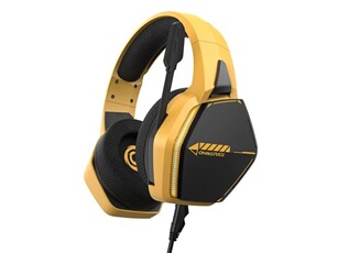 Casque Gaming Filaire Nebula LED pour PS5 PS4 Switch Xbox PC Mac - Jaune