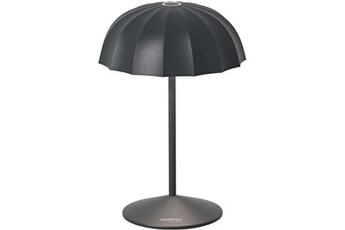 lampe à poser sompex - lampe de table led 24 cm ombrellino noir