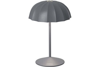 lampe à poser sompex - lampe de table led 24 cm ombrellino anthracite