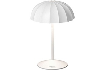 lampe à poser sompex - lampe de table led 24 cm ombrellino blanc