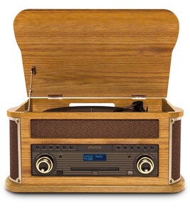 Fenton RP165D Platine Vinyle Bluetooth avec 2 Haut-Parleurs Stéréo - Bois Foncé, Lecture 33, 45 et 78 Tours, Système HiFi, RCA, Une Platine Rétro idéale pour Décorer et Écouter Vos Vinyles Fenton RP165D Platine Vinyle Bluetooth avec 2 Haut-Parleurs Stéréo - Bois Foncé, Lecture 33, 45 et 78 Tours, Système HiFi, RCA, Une Platine Rétro idéale pour Décorer et Écouter Vos Vinyles