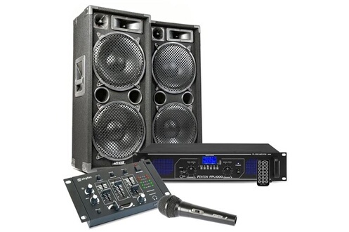 Enceinte Sono DJ GENERIQUE MAX212 Kit Sono DJ, amplificateur et