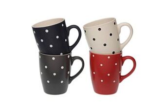 tasse et mugs versa tasse mug puntos grès (8,1 x 10,5 x 8,1 cm)