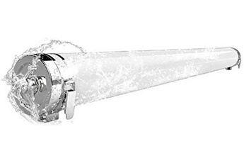 projecteur d'extérieur voltman réglette led étanche dépolie (150cm 6000lm 4000k) blanc