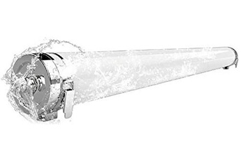 projecteur d'extérieur voltman réglette led étanche dépolie (120cm 4800lm 4000k) blanc