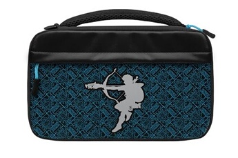 Etui de rangement Glow Sheikah Shoot pour Nintendo Switch Nintendo Switch Lite et Nintendo Switch Modèle OLED Noir bleu