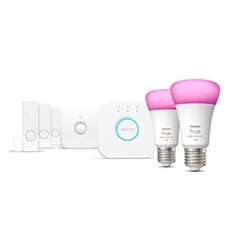 Kit de démarrage 2 ampoules connectées Philips Hue et Color Ambiance E27 avec capteurs de contact - vue 2