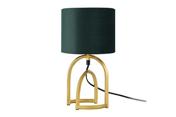 lampe de bureau premium xl lampe de bureau smethwick 34 x 18 x 18 cm or vert foncé lux.pro