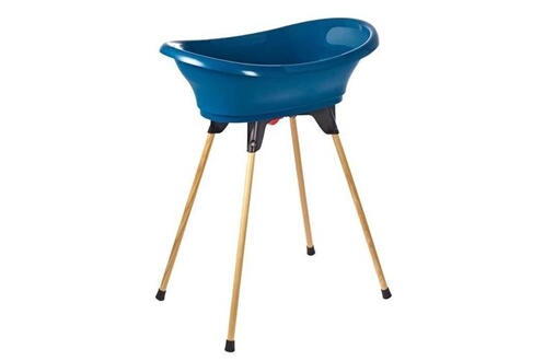 Baignoire bébé Thermobaby Kit de bain VASCO : Baignoire + pieds + tuyau de  vidange - Bleu océan