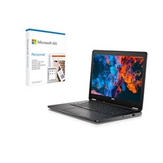 Ordinateur Portable Latitude E7270 - 8Go - 256Go SSD + Microsoft Office 365 Personnel Noir