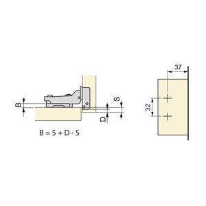 Jiaxitek Lot de 4 charnières cachées à 90 degrés de 10,2 cm, charnières d'armoire à montage en Jiaxitek Lot de 4 charnières cachées à 90 degrés de 10,2 cm, charnières d'armoire à montage en
