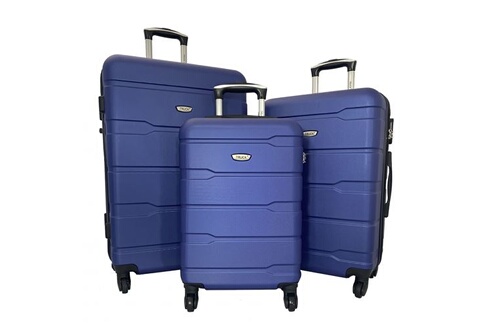 Set de 3 valises Bear Trucks Lot 3 valises rigides dont 1 valise cabine  Truck ABS Bleu