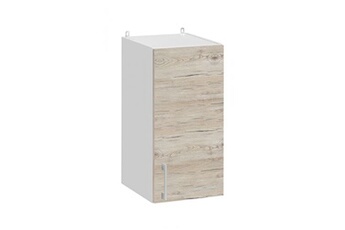 - meuble haut de cuisine eco noyer blanchi 1 porte l 30 cm
