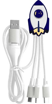 Câble téléphone portable Yello koko Andy USB A vers USB CMicro 15 cm Fusée - vue 4