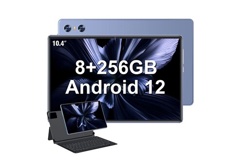Tablette tactile Vanwin Tablette Tactile V7Promax 10.4 Pouces, 8Go+256Go Gaming  Tablette Android 12, 8300mAh, 16MP+8MP, 4G LTE+5G WiFi-Octa-Core-PC  Mode-OTG-GPS-Bleu