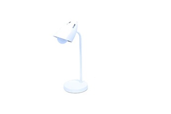 lampe à poser meubletmoi lampe de bureau en métal blanc - luxo