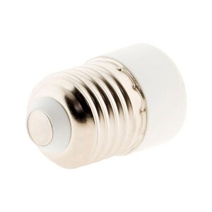 Adaptateur D'ampoule E27 Vers E14 – Blanc – Compatible LED, Halogène, Économique – Installation Facile Et Sécurisée