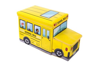 figurine de collection bieco coffre de rangement et banc bus scolaire